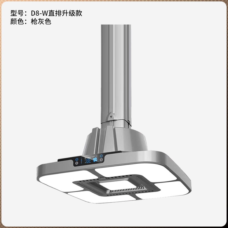 直排吸煙凈化燈強(qiáng)勁環(huán)吸四邊燈光D8-W